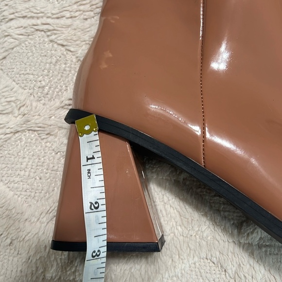 BP “Loren” Caramel Patent Leather Ankle Booties Size 7.5 – Excellent Condition - Picture 7 of 14